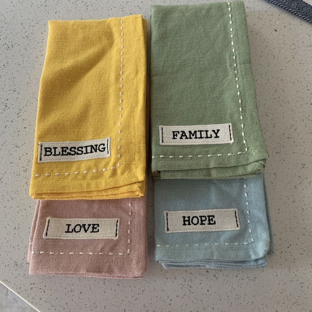 pottery barn dish towels Set Of 4
